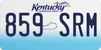 KY license plate 859SRM