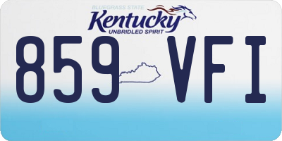 KY license plate 859VFI