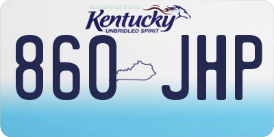 KY license plate 860JHP