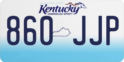 KY license plate 860JJP