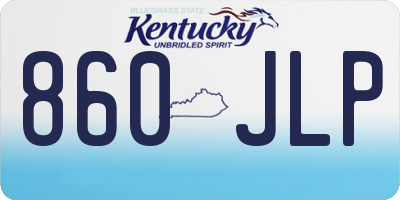 KY license plate 860JLP
