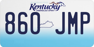 KY license plate 860JMP