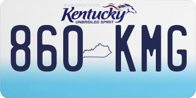 KY license plate 860KMG