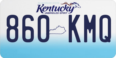 KY license plate 860KMQ