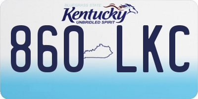 KY license plate 860LKC