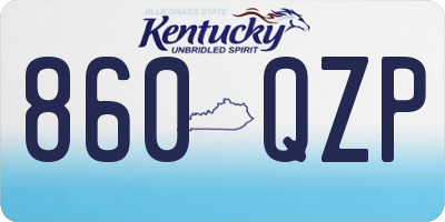 KY license plate 860QZP