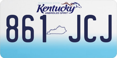 KY license plate 861JCJ