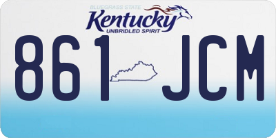 KY license plate 861JCM