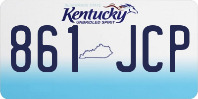 KY license plate 861JCP