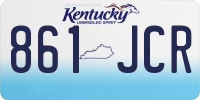 KY license plate 861JCR