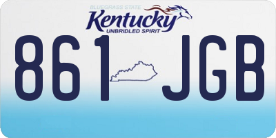 KY license plate 861JGB
