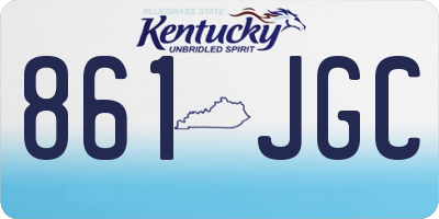 KY license plate 861JGC