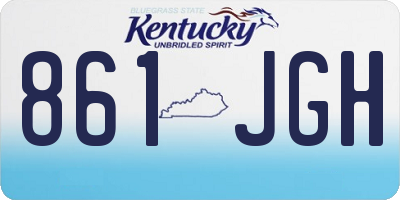 KY license plate 861JGH