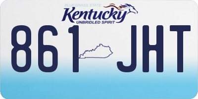 KY license plate 861JHT