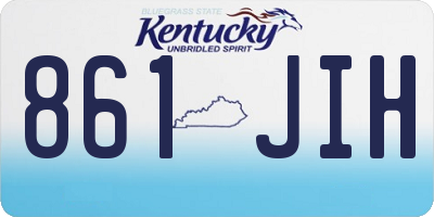 KY license plate 861JIH