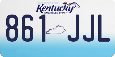 KY license plate 861JJL