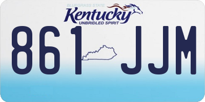 KY license plate 861JJM