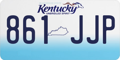 KY license plate 861JJP