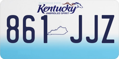 KY license plate 861JJZ