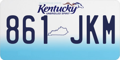 KY license plate 861JKM