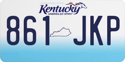 KY license plate 861JKP