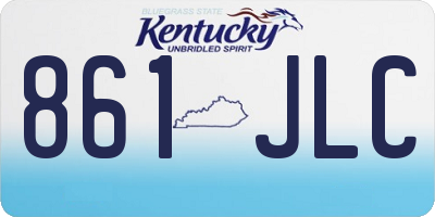 KY license plate 861JLC