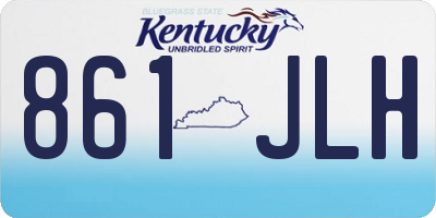 KY license plate 861JLH
