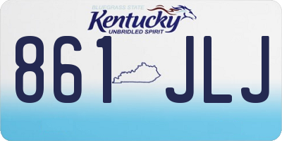 KY license plate 861JLJ
