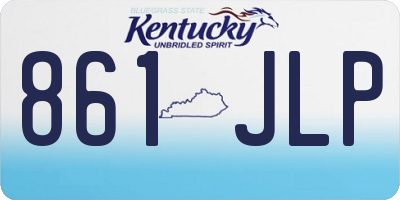 KY license plate 861JLP