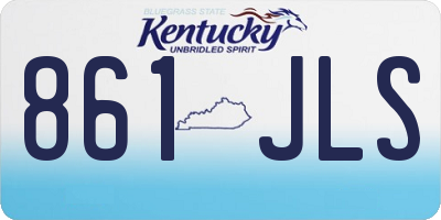 KY license plate 861JLS