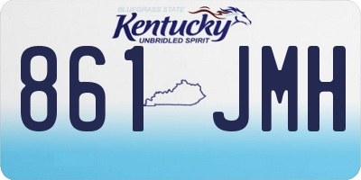 KY license plate 861JMH