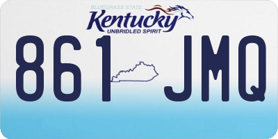 KY license plate 861JMQ