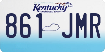 KY license plate 861JMR