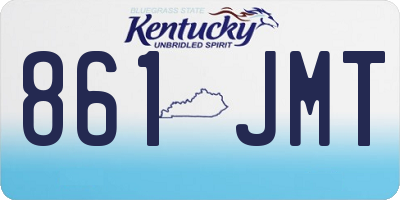 KY license plate 861JMT