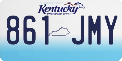 KY license plate 861JMY