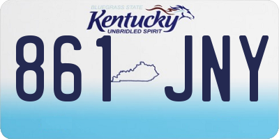 KY license plate 861JNY
