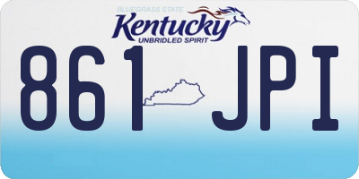 KY license plate 861JPI