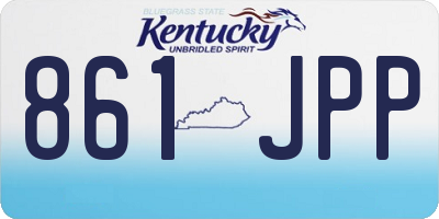 KY license plate 861JPP