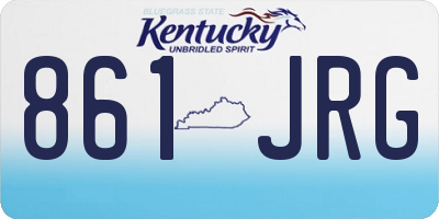 KY license plate 861JRG