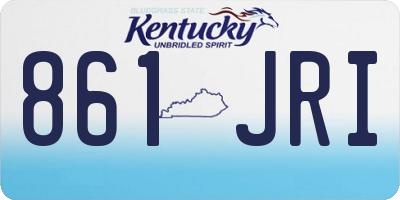 KY license plate 861JRI