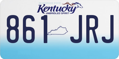KY license plate 861JRJ