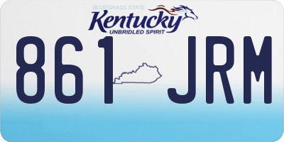 KY license plate 861JRM