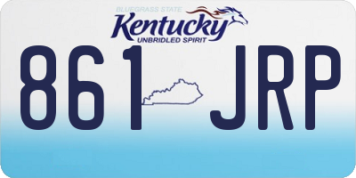 KY license plate 861JRP