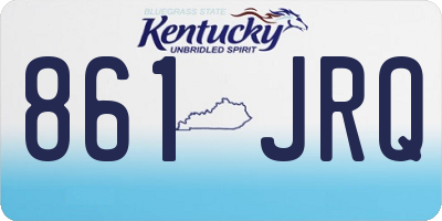 KY license plate 861JRQ