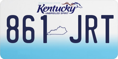 KY license plate 861JRT
