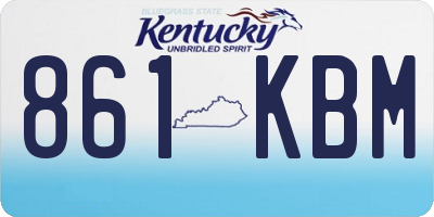 KY license plate 861KBM