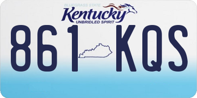 KY license plate 861KQS