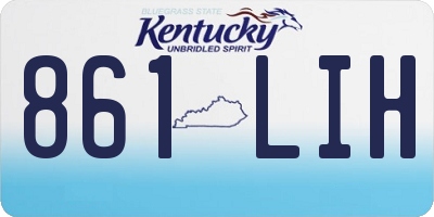 KY license plate 861LIH