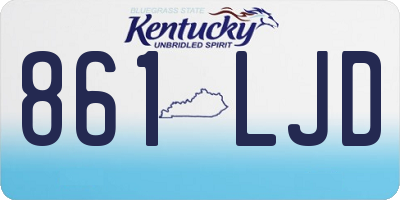 KY license plate 861LJD