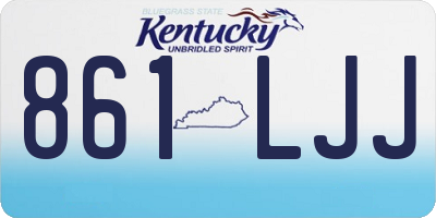 KY license plate 861LJJ